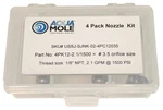 Aqua Mole (4) Pack 1/8" Npt Button Nose Sewer Jetter Nozzle 1500 Psi 3.5 Orifice. Fixed Price $186.99.
