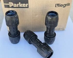 Box Of 20! Transair 6606 00US Connector, 1-1/2" (40MM) Union Polyamide, Black. Fixed Price $565.00.