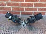 Lot Of 2- Pure Flo 9920 Diaphragm Valve W/ 3- Way 3/4" Sanitary Fittings. Fixed Price $100.00.