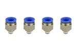 4X Temco Pneumatic Air Quick Push To Connect Fitting 1/8" Npt 1/2" Hose Od. Fixed Price $7.95.