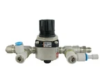 Smc Regulator Model SRH3001-02-R With Pressure Gauge 0-0.2 Mpa. Fixed Price $200.00.