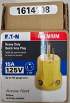(box Of 10) Eaton AH5965Y Arrow Hart Hd Quick Grip Straight Blade Plug. Fixed Price $44.95.