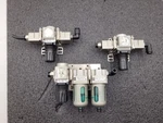 Lot Of 3 Smc AR20-N02E-RZ, AR20-N02E-1Z Regulators 2X AFM20-N02-6CZ Air Filters. Fixed Price $89.99.