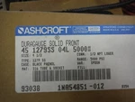 Ashcroft Duragauge 45-1279SS04L 5000#. Fixed Price $65.00.