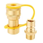 1/2" Gas Quick Kit Disconnect Connector With Male Insert Plug Solid B.... Fixed Price $28.69.