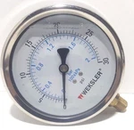 4" Glycerin Filled 1/2"CONNECTION Weksler BY4CYPD2LW 0-30PSI 0-200KPA 100MM. Fixed Price $9.99.
