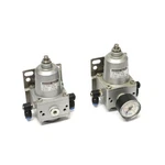 (lot Of 2) Riegler FDR.11 E2 Precision Regulator P1 Max 16 Bar, P2 0, 1-2. Fixed Price $99.99.