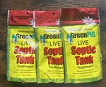 Green Pig Live Septic Tank Treatment Packets, Year Supply 4 Oz X3. Fixed Price $41.95.