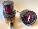 Lightly Used Norgren R06-262-RNKA Pneumatic Regulator Valve & 0-100 Psi 2" Gauge. Fixed Price $29.99.
