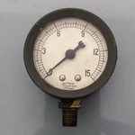 Vtg Antique Steampunk Jas P. Marsh Corporation Chicago Pressure Gauge 15 Psig. Fixed Price $29.99.