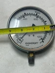 Ashcroft 4" Dual-scale Pressure Gauge 0-1000PSI 0-7000KPA 1/4 Npt. Fixed Price $49.99.