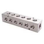 Pneumadyne M30-375-6-90 Aluminum Manifold, 6-STATION, 1/2IN & 3/8IN Npt Ports. Fixed Price $37.50.