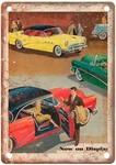 1954 Vintage Lincoln Auto Ad Retro Look Reproduction Metal Sign A13329. Fixed Price $26.95.
