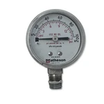 Matheson Pressure Gauge 63-2215, 0-15 Psi 0-100 Kpa, Use No Oil, 1/4" Npt Mount. Fixed Price $33.98.