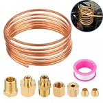 Mechanical Oil Pressure Gauge Copper Line Tubing Install Kit W/ Fitting 72" Inch. Fixed Price $15.50.