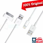 Original Usb To APPLE-LIGHTNING/30-PIN Data Cable Charger For Ipad 1/2/3/4/5/6/7. Fixed Price $12.62.