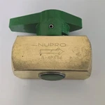 Swagelok Valve, Nupro B-4P6T4 1/4" Fnpt Brass 2-WAY Plug. Fixed Price $24.99.