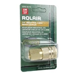 Rolair 1/4" Female Industrial Style Ball Solid Brass Coupler Single CIF6-14-1C. Fixed Price $11.95.