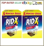 2 Pack Rid-x Septic Treatment, 5 Month Supply Of Powder 49 (total 98 Oz). Fixed Price $51.32.