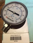 Weksler Gauge, Liquid Filled, 1/2 In, 100 Psi (4RY99). Fixed Price $24.00.