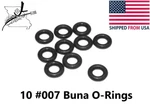 10X #007 Buna-n Nitrile 70 O-rings 5/32"ID 9/32"OD 1/16"CS Small. Fixed Price $8.89.