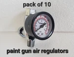 Tcp Air Adjusting Valve Regulators (1/4 Npt) W/ Gauge Pressure (10 Pack). Fixed Price $21.00.
