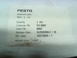 Festo MCH-5-1/2 Solenoid Valve 6997 Series F855-FACTORY Sealed Packaging. Fixed Price $106.65.