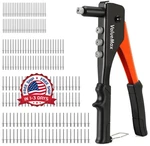 4-IN-1 Hand Riveter Pop Tool Kit 200 Rivets Nosepiece. Fixed Price $24.56.