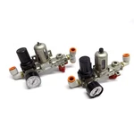 (lot: 2) Smc NVHS2500-N02-X116 / NAF2000-N02-C NAR2000-N02 Regulator Assembly. Fixed Price $89.99.