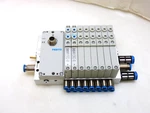 Festo VTUG-10-VRLK-S8-B1T-Q8-U-Q65-EE6L Solenoid Valve Bank VAEM-L1-S-8-PT #2. Fixed Price $230.00.