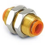 2PC Smc Corporation KQ2E07-00A Tubing Fitting,bulkhead UNION,1/4IN,SAME Dia. Fixed Price $22.76.
