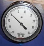 Helicoid 410R-4-1/2-PH-BT-W-30/30 (new, Old Stock) Range- 0-30 In. Hg, Psi. Fixed Price $10.00.