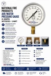 National Fire Products Air/water 0-300PSI Pressure Gauge NFP150103 1/4NPT. Fixed Price $19.50.