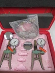 Ralston Instruments Hand Pressure Pumps/calibrators W/ Gages Case - PA43. Fixed Price $699.98.