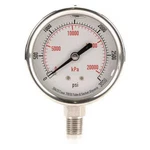 Commercial Pressure Gauge, 3,000 Psi, 1/2 In 1/4 Npt, Bottom. Fixed Price $42.65.