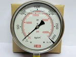 High Pressure Gauge 3000 Bar / 42500 Psi, Gly Filled, Body- Common Rail Appl.. Fixed Price $165.00.