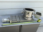 Vat 10" Od Flange Stainless Steel Manual Gate Valve And Viewport Chamber. Fixed Price $475.00.