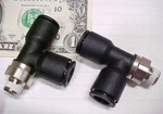 Legris Push Connect Run Tees 3/8 Od Tube X 1/8 Npt Pipe Threads 3103 60 11. Fixed Price $11.99.