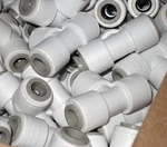 10X Parker Trueseal PP6TU6 Thermoplastic 3/8' Tee Fluid System Fittings 150PSI. Fixed Price $12.55.