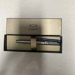 Parker Im Premium Chrome Chiseled Fountain Pen, Medium Nib, Blue Ink. Fixed Price $29.99.