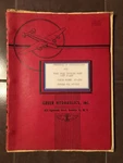 Greer Hydraulics PT-100 Dual Fuel Booster Pump Test Stand Handbook. Fixed Price $75.42.