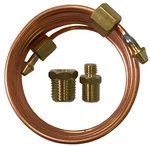 Mechanical Oil Pressure Gauge 72" Inch Copper Line Tubing Install Kit W/ Fitting. Fixed Price $22.99.
