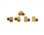 (5) Parker VS2202PA-4-4 Extruded Street Elbow 90 Fnpt Mnpt, 1/4" Pipe Size. Fixed Price $12.96.