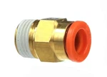 Smc KQ2H13-36AS, Male Connector, 1/2" Tube Od X 3/8" Npt, Brass, Usa. Fixed Price $7.99.
