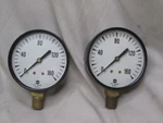 2X Vintage Usg U.s. 12078-1 160 2.5" Diameter Pressure Gauges. Fixed Price $17.60.