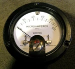 Vintage Weston 1521 MR26W100DCUAR Meter 0-100 Microamperes. Fixed Price $34.99.