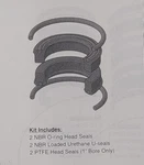 Parker Hannifin 6" Poly Pack Piston Seal Kits PK602HLLP1 (urethane). Fixed Price $128.78.
