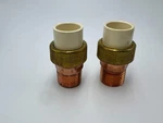 2PCS Transition Pipe Male Union 3/4 Cpvc Slip X Brass C4733-4. Fixed Price $44.98.