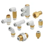 2PC Smc Corporation KQ2W04-M5N Pneumatic Elbow Threaded-to-tube Adapter,. Fixed Price $21.51.