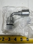 Gates Mega Crimp Hydraulic Coupling 90 Deg Elbow G25128-0812 Male O-ring Boss. Fixed Price $52.99.